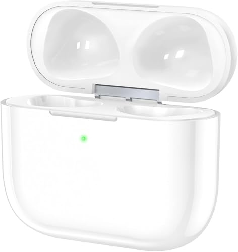 Wireless Charging Case Replacement – Compatible with for AirPods 3rd Generation, Bluetooth Pairing Button, Lightning Port Support, Portable Charger Box – No Earbuds Included
