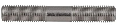 Eine vollkordel, 5er-Pack 304 Edelstahl-Stehbolzen mit Doppelgewinde und ohne Kopf, Silber, M4 (20–250 mm)(M4x120mm)
