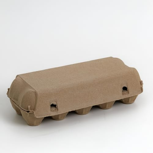 210 Eierschachteln aus Recyclingfasern, 10 Eier, Größe S/M/L Eierkartons Eierverpackung (210)