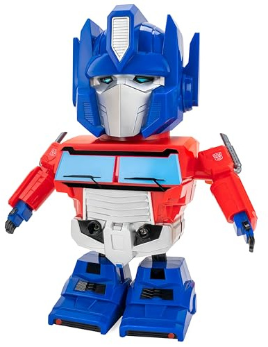 World Tech Toys Transformers Optimus Prime LED Dancing Robot with Sound & Music – Gesture Control, Light‑Up Transformer Toy for Kids 6+