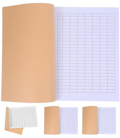 iplusmile Livre de Registre D'inventaire 4 Pièces Carnet à Lignes Quadrillées pour Suivi Financier, Journal des Revenus Dépenses, Grand Livre Comptable Vierge pour Bureau et Entrepôt
