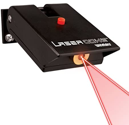WINMAU Hi-Tech Beam Dart Laser Oche, Wandmontierter Präzisions-Laser für Offizielle Oche-Linie, Kein Stolpern, Kein Klebeband, Batteriebetrieben, Profi Dart Zubehör