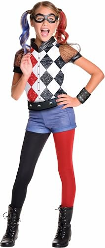 Rubies 620712 Disfraz Harley Quinn, Multicolor, 8-10 años, Talla L