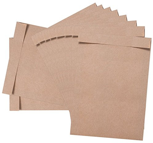 Logbuch-Verlag 25 kleine Papierbeutel 16 x 23 cm DIN A5 Kraftpapier braun Natron Papier Tüten natur Flachbeutel