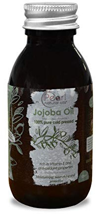 100% Pure Golden Jojoba Oil 100ml - Cold Pressed, Unrefined, Vegan, Hexane Free, No GMO. A Perfect Aromatherapy and Massage Base Oil 100ml