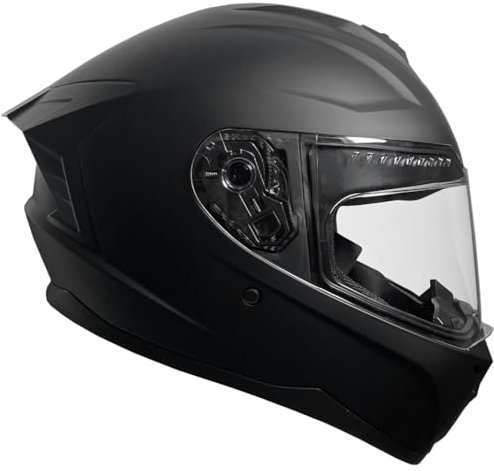 Integralhelm Helm Motorradhelm RALLOX M72 Größe M schwarz matt