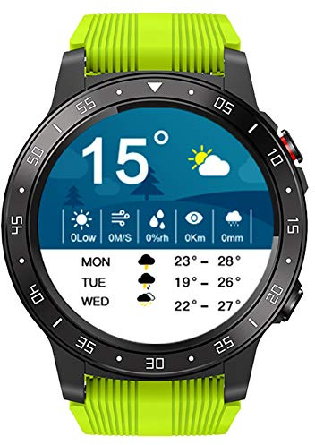 Smart Bluetooth Watch Outdoor Fitness Tracker IP67 Waterproof Sports Watches with Blood Pressure Heart Rate Sleep Monitor GPS Calorie Pedometer Stopwatch Compass (Green)