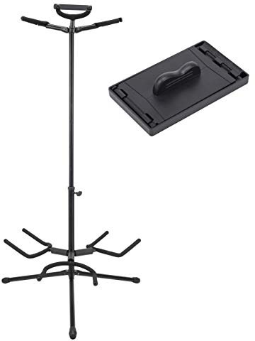 Saintfield Studios - Dreifach-Gitarrenständer – perfekt für bis zu 3 elektrische oder akustische Gitarren – komplett mit Staubentferner für Gitarrensaiten