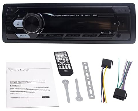 Boomboost 24V 2053 Bluetooth Autoradio 1 DIN Car Dvd CD Player Car MP3 Stereo per Auto Vivavoce Audio Radio Supporto AUX SD Card U Disk SD Card Reader