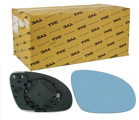 TYC Spiegelglas, Außenspiegel 337-0303-1 rechts, beheizbar | 337-0303-1 passend für Golf 5+6 Passat 3B