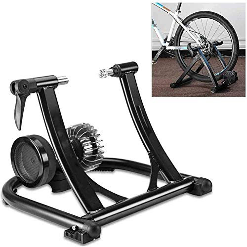 BAtlam Fahrrad-Turbo-Trainer, Indoor-Bike-Trainer-Ständer, Heimtraining, faltbar, magnetisch, für Mountain Road Bike, Flüssigkeitswiderstand, Fahrrad, Radfahren, Roller, Rauschunterdrückung