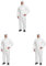 DuPont ProShield 20 Combinaison de protection à capuche catégorie III, type 5 et 6 Blanc Taille M (Lot de 3)