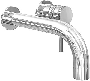 Apres Wall Mounted Basin Mixer or Bath Filler Chrome Bath Tap - Chrome Finish