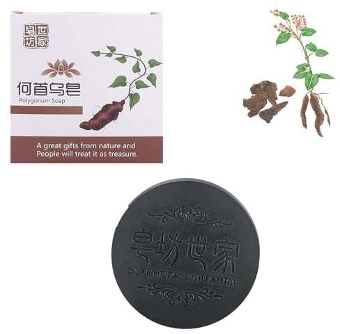Generic Polygonum Multiflorum Shampoo, solide, natürliche Haarseife, Polygonum, für fettiges Haar und zur Behandlung von Haarausfall, fördert das Wachstum und die Verdickung (1 Stück)