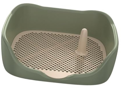 MagiDeal Toilettes pour Chiens, bac à litière en Maille pour l'apprentissage de la propreté, Support de Tapis de Dressage réutilisable pour Animaux de, Vert Moyen