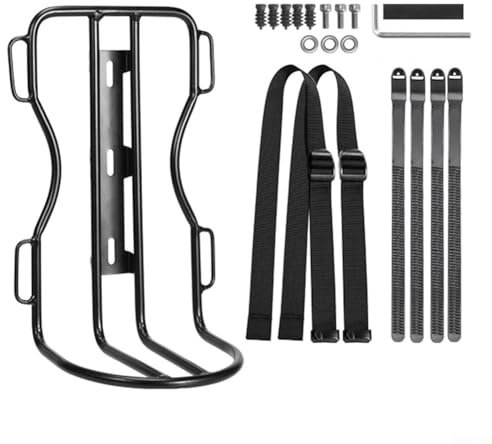 HpLive Fahrrad Vordergabel Tasche 10L Wasserdicht mit Aluminium Vorderradgepäckträger für Mountainbike Rennrad E-Bike Roller(1 Gestell)