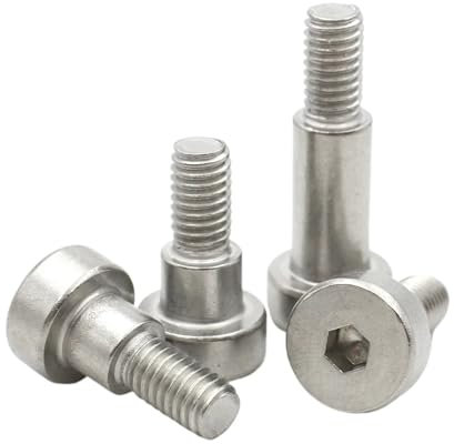 DLNTXFDG 1 UDS-20 Piezas Uds M2 M2.5 M3 M4 M5 M6 M8 M10 M12 304 Tornillos de Hombro de rodamiento Hexagonal de Acero Inoxidable(5mm,D6x M5 (5pcs))