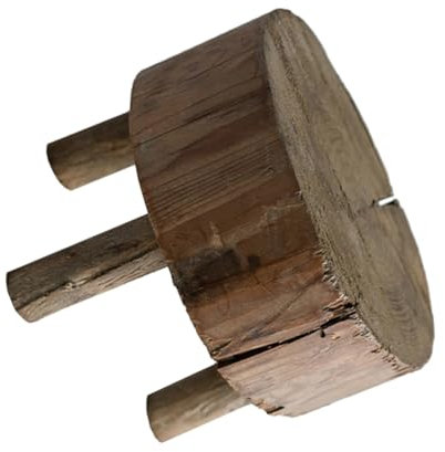 CHILDWEET Kleiner Runder Hocker Aus Holz – Landschaftsbau-Requisiten Miniaturhocker Für Fotografie Und Ausstellungsständer