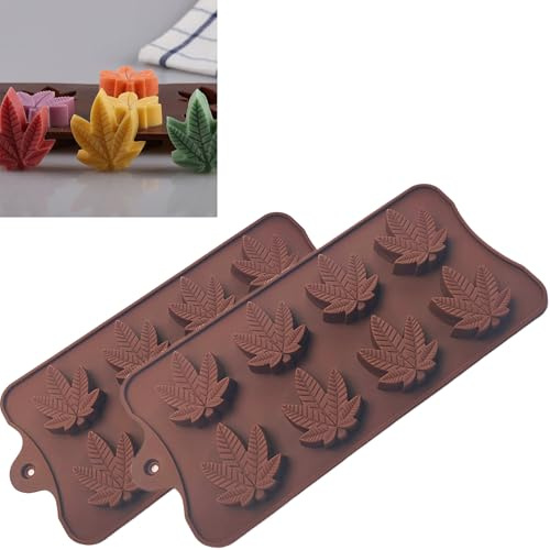 Smaoqingji Stampi Silicone Stampini Dolci - 2 Pezzi, Stampo Cioccolato in Silicone, Sciogli Noci Cioccolato, Adatto per il Fai Da Te, Friggitrice ad Aria Calda Barrette di Forno Molds