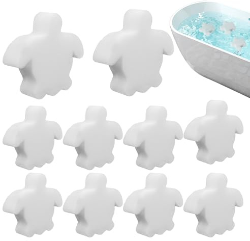 10x Pool Scum Absorbing - Ölabsorber für den Pool | Reinigungsmittel | Turtle Oil Scum Skimmer | Peeling Cleaner Soak Filter Spa Supplies Turtle für Hottub Schwimmzelt Vakuum Rasen