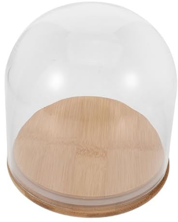 Gatuida Campana De Transparente Para Flores De De Vidrio Con Base Estable Vitrina De Campana De Vidrio Para Exhibición Casa o Oficina Para Ocasiones Especiales