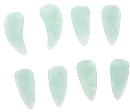 FRCOLOR 8stücke Guzheng-nagelabdeckung Aus Zelluloid Set Guzheng-übungsgerät Für Musiker Mit Banjo-picks Chinesische Zither-fingerpicks in Mittelgroßer
