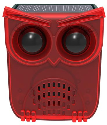Détecteur de mouvement solaire - Alarme avec 13 sons - KINGCOO 129 dB - Bruit de tir - LED rouge - Avertissement de sécurité - Lumière stroboscopique pour l'extérieur - Pour allée, ferme, cour