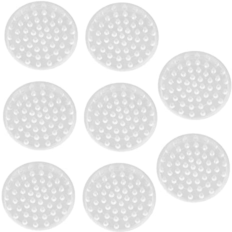LIFKICH 10 pezzi Proteggi Gambe Mobili Trasparenti Antiscivolo Ømm in Plastica Feltrini Piedini Tavolo e Sedia Tappetini per Protezione Pavimenti e Mobili