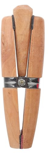 STOBAZA Sturdy Wood and Stainless Steel Ring Jaw Clamp for Jewelry Making and Repair Hand Tool with Smooth Surface to Protect Rings for Polishing and Filing Small Objects