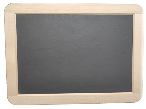 Rheita 5000-1 Schiefertafel Premium mit Naturholzrahmen, liniert/kariert