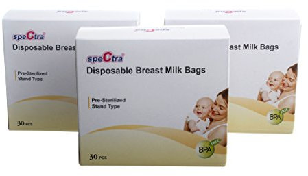 Spectra vorsterilisierte Muttermilchbeutel (3 Packungen)