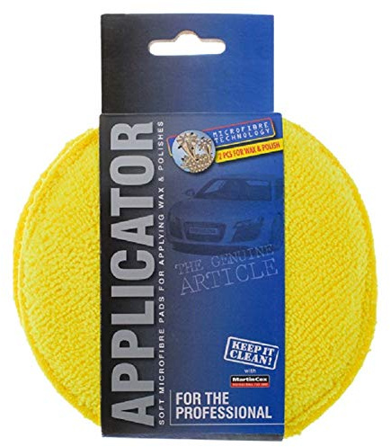 Esthétique Auto tampons applicateur Polissage Microfibre 12 cm 2X Jaune