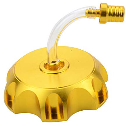 GOOFIT Válvula de ventilación de Tapa de Tanque de Combustible de Gas CNC Reemplazo para 50cc- 250cc Taotao Roketa Apollo SSR Chino KLX110 TTR110 XR CRF Dirt Bikes Dirt Pit Bike Gold