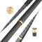 XUCZHAI Super Light Hart Carbon Fiber Hand Angelrute Teleskop Angelrute 2.7M 3.6M 3.9M 4.5M 5.4M 6.3M 7.2M 8M 9M 10M Stream-Rod Angelrute Teleskoprute (Color : Black, Size : 10m)