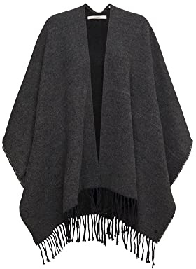 ESPRIT Accessoarer dam 992EA1Q315 modesjal, 010/ANTHRACITE, M
