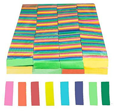 EUTOPICA Confeti Rectangular Papel (Multicolor) | Bolsa 1 Kg. | 24/48H laborables | #GanasDeFiesta
