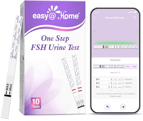 Easy@Home FSH Test Kit: 10 FSH Test Strips for Women – Track Hormone Levels and Support Fertility Planning at Home