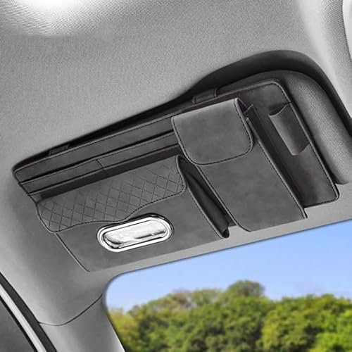 VIYOLI Auto Brillenhalter, für BMW 5/6 Serie GT G30 G31 G32 2017-2023 Sonnenbrillenhalter Organizer, Brillenetui Zubehör Innenraum,B