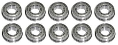 Flanschlager 1/4x1/2x3/16 zoll FR188 ZZ metallgedichtet 10 Stück - rcbay