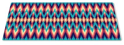 EHOMERY Mauspad Vernähte Kanten Mouse Matte Retro-Muster Mauspad Vintage Mousepad Orientteppich Für Die Schreibtischdekoration - 1 Pack [30x80 cm]