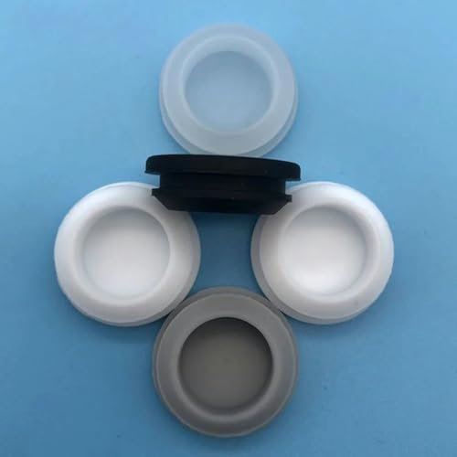 2,5 bis 50,6 mm Silikon-T-Stecker, weiche Gummidichtung, kreisförmige Endkappe, Dichtungsstopfen, Tülle, 32/34/36/38/40/42 mm-D030-1 Stück-transparent