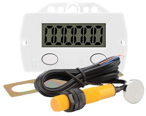 Compteur électronique à 6 chiffres, compteur d'affichage numérique, compteur de tours à , compteur de numéro industriel, compteur numérique de tricot, compteur de des tours, compteur