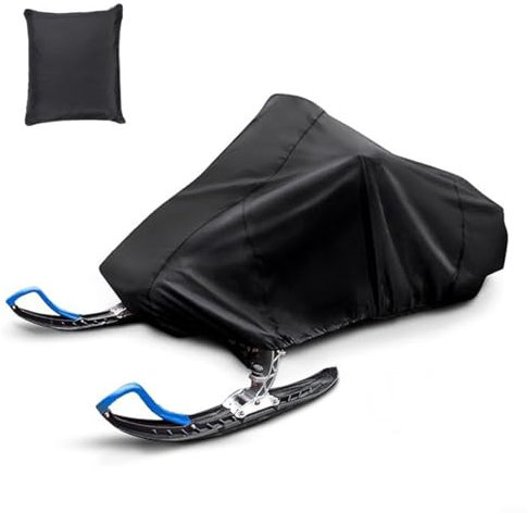 KDYVK Funda for Motocicleta - Funda for Moto de Nieve Impermeable y a Prueba de Polvo for Almacenamiento al Aire libre/618(Black-XL)