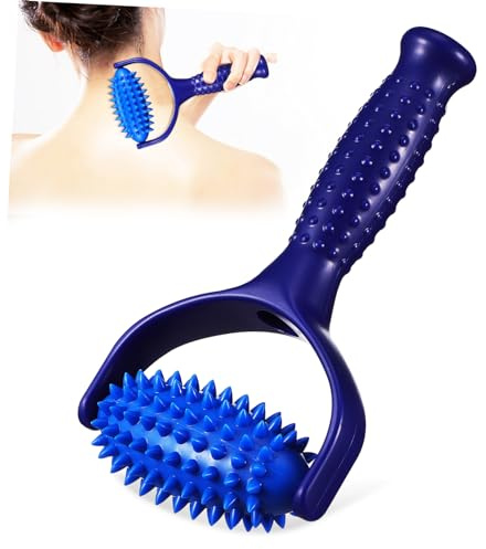 FRCOLOR Massagestab für Yoga und Fitness Rollendes Massagegerät aus Abs und Pvc Leicht und Tragbar für Nacken Rücken Arme und Beine