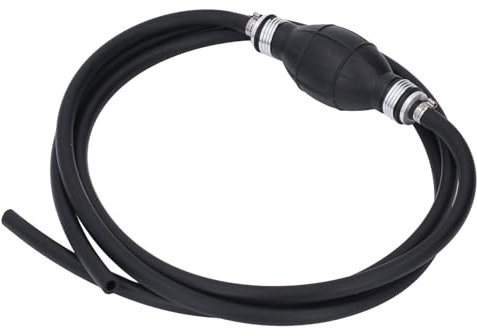 Bomba de Transferencia de Combustible Manual, Manguera de Goma NBR de Alto Flujo, Bomba de Sifón Resistente Al Aceite con Bola de Gran Diámetro para Motocicletas de Barcos (6MM)