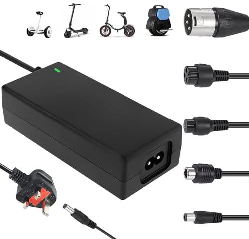 MVCUASF 42V 2A Electric Scooter Charger, Compatible with Electric Scooter, Mobility Scooters, and Electric Bikes 6 in 1 Hoverboard Chargers Electric Bike Charger for 36V Li-ion Batteries