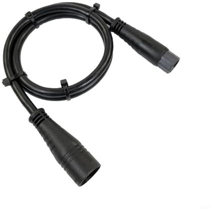 Fauhapyway 3 Extension Cable Electric Bicycle Pin Motor Wire 60Cm Length Waterproof Connector For 1000W E-bike Components Black