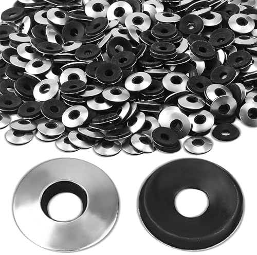 200 Stück Dichtungsscheiben,O-Ringe Dichtringe Set Gummi Flache Unterlegscheibe Unterlegscheiben M6 Schwarz Kotflügelscheiben Korrosionsbeständige Unterlegscheiben (M6.3X16mm)