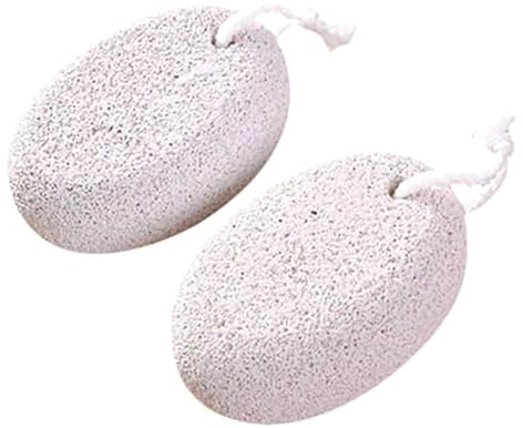 LIFKOME 2 piezas Piedra Pómez Doble Cara para Pedicura Piedra Natural para Pies Removedor de Callos y Durezas Exfoliante Profesional para Cuidado de Pies