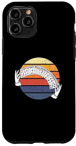 Cartes à Jouer rétro | Jeux d'argent | Jeu de Cartes de Poker Coque pour iPhone 11 Pro